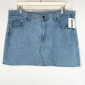 Target Pride Branded Rainbow Denim Mini Skirt - US Women’s XL NWT 2025